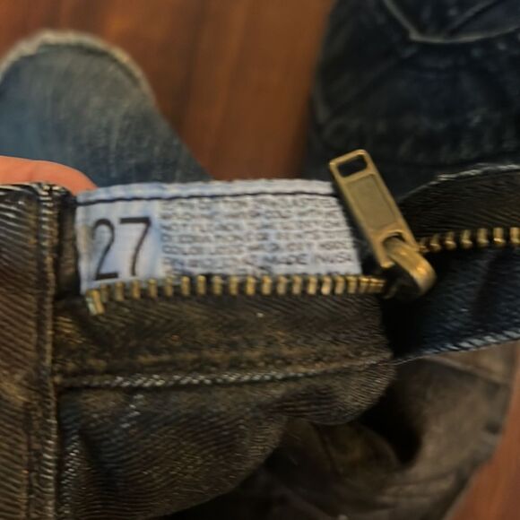 Jean Shorts / Black Shorts - Reversible - Bleulab NEW Size 27 - Shorts 2 in 1 - Picture 6 of 6